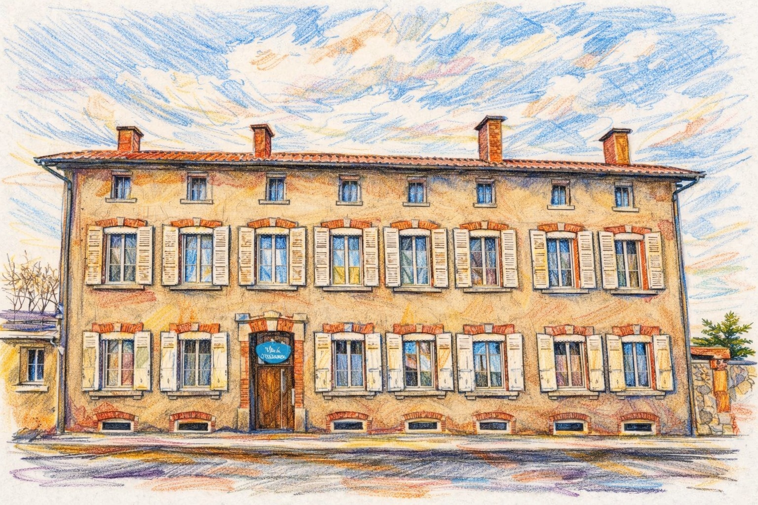 Dessin de la façade